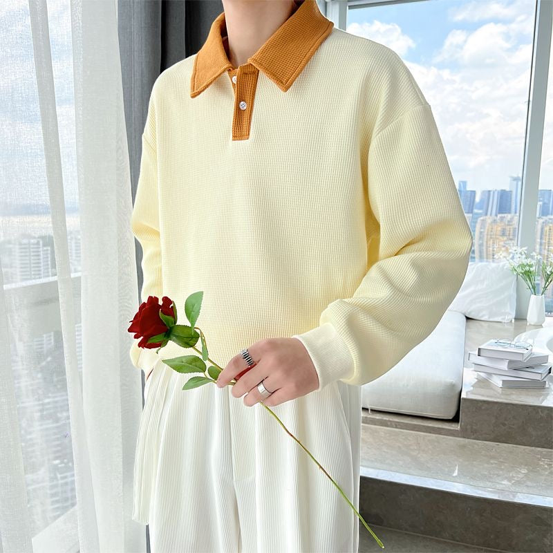 Chill Vibes Collar Polo T-Shirt
