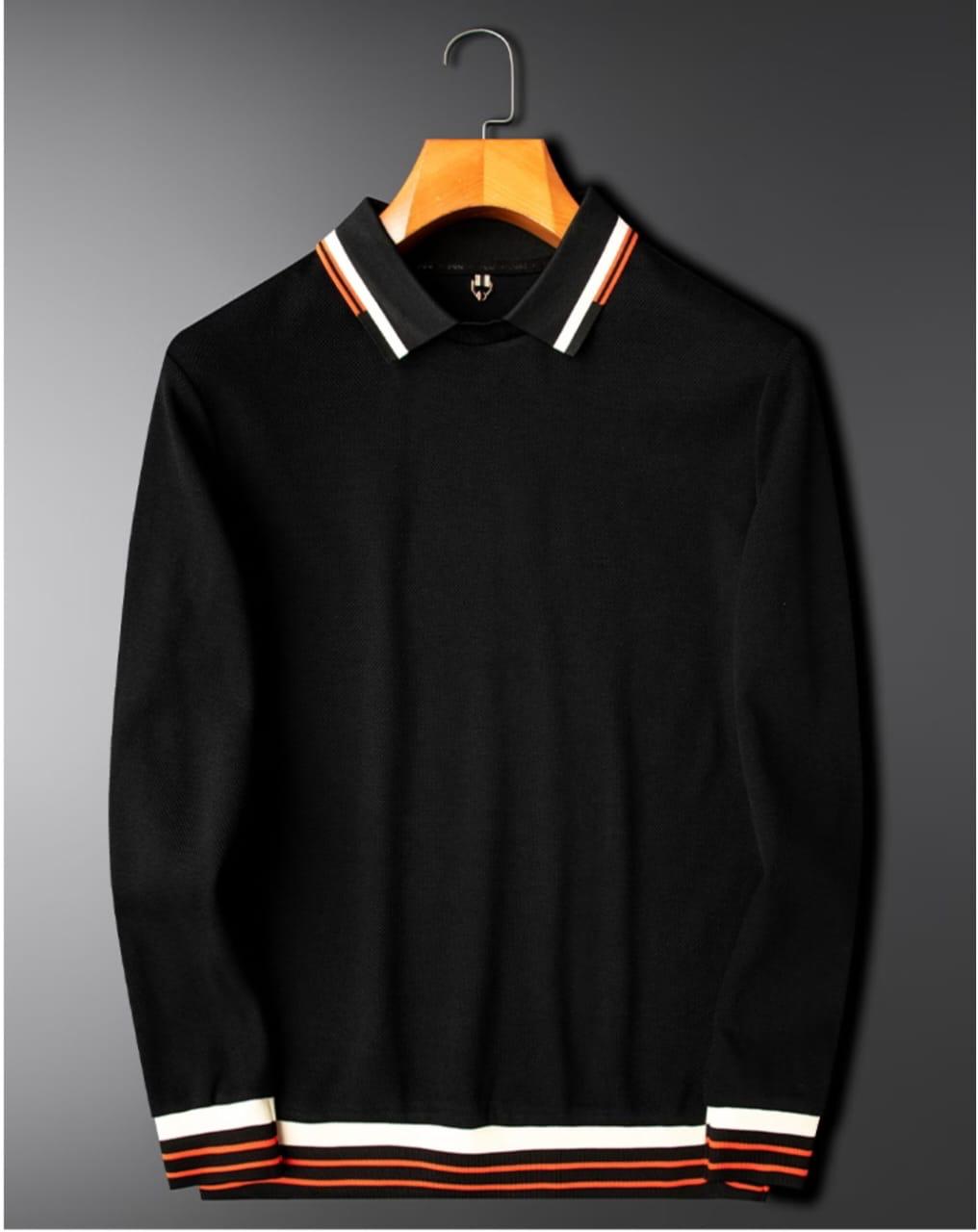 Modern Fit Polo with Retro Red & Navy Accents