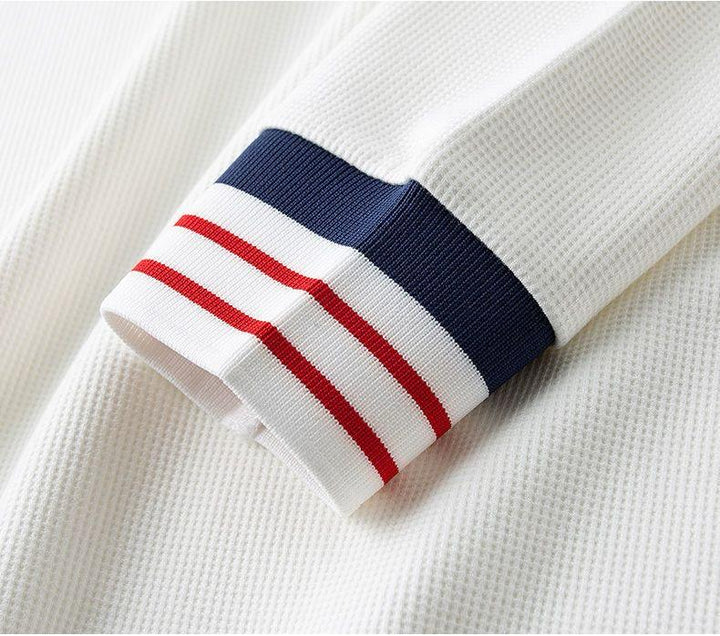 Modern Fit Polo with Retro Red & Navy Accents